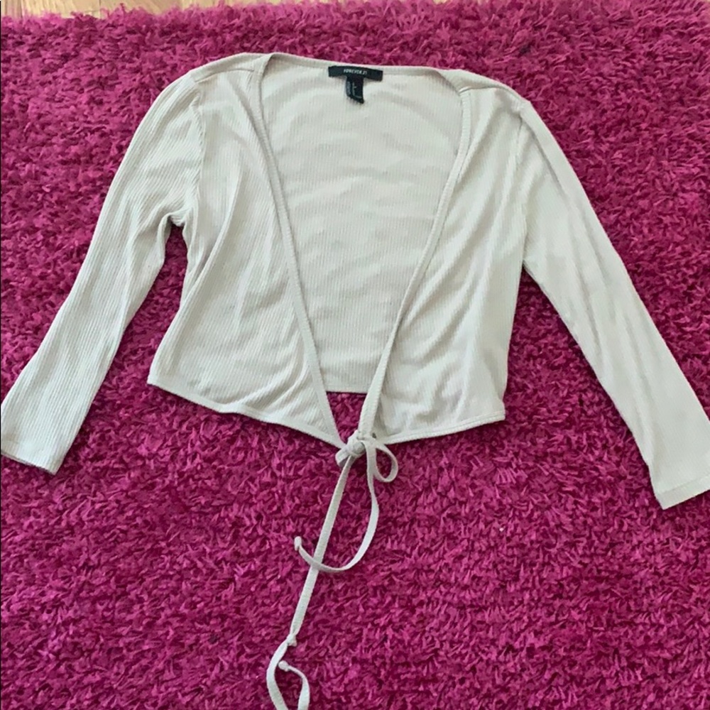 Nude crop top